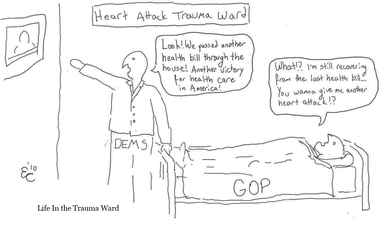 Cartoon – Life in the Trauma Ward – The Quad