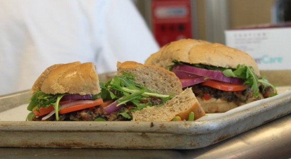 Finished black bean burgers ready to be eaten! | Photo by Patricia Bruce