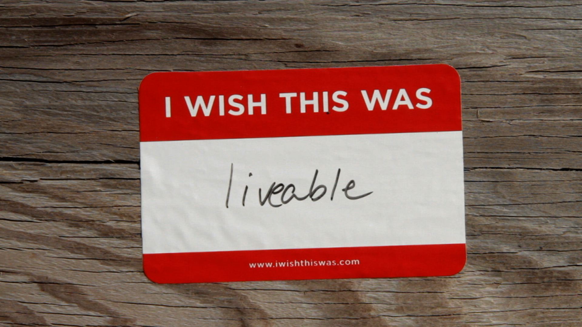 Wish this. Urbanized.