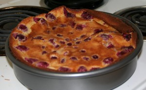 Baked Raspberry Custard