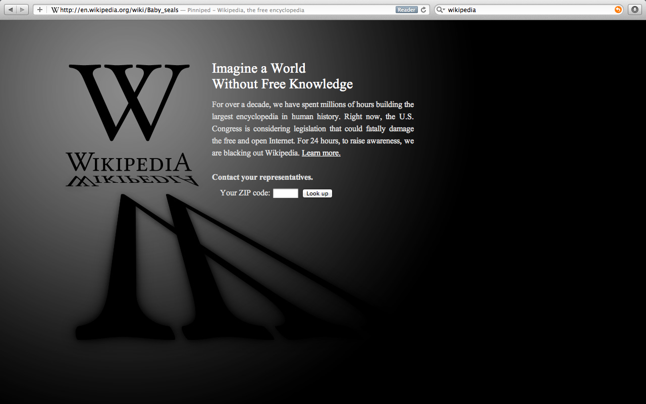 Wikipedia blackout