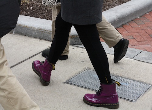 Spotted: the most perfect purple Docs. Photo by Sharon Weissburg.