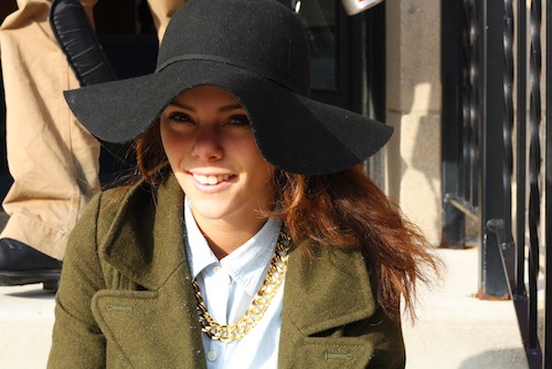Sometimes, a fabulous hat does all the talking for you. Photo by Sharon Weissburg.