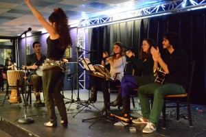 The Berklee Lions perform in BU Central Monday. | Photos by Cecilia Weddell