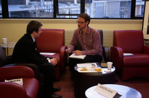 Networking at Work! Photo taken by Samuel Mann