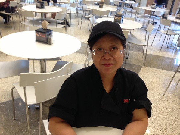 Sandi, the friendliest dining hall cashier in the universe. | Photo by Cecilia Weddell