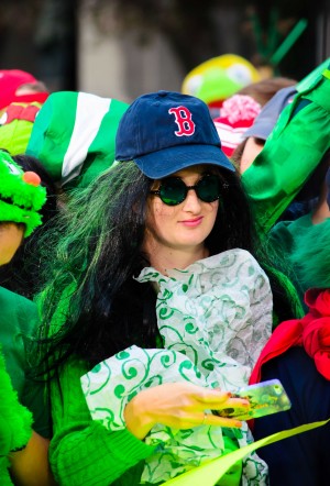 There were a lot more Green Monsters (or Red Sox fans dressed in green)... ...and this...  | Photo by Yu-Ching Chang