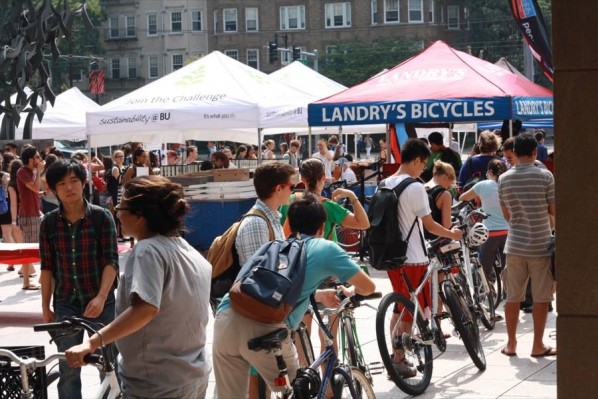 The BU Sustainability program hosted a festival this September celebrating local, sustainable food. | Photo by Marry Pivazian.