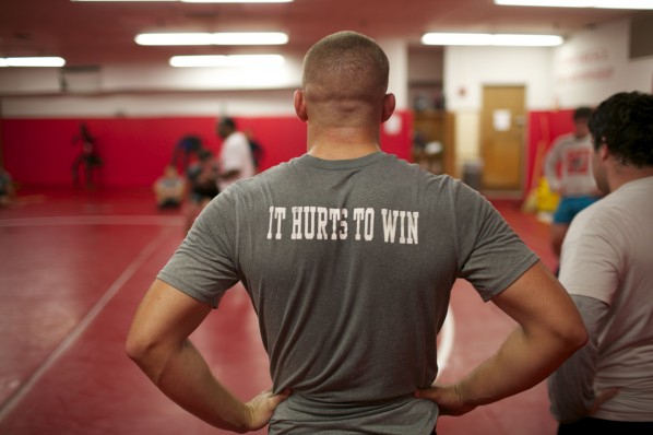 The original working title for the documentary film was "Pinned." The current working title, "It Hurts To Win," was inspired by this year's team motto.