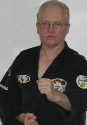 Kilachand Hall security guard Michael Swan practices American Kenpo. | photo provided by Michael Swan