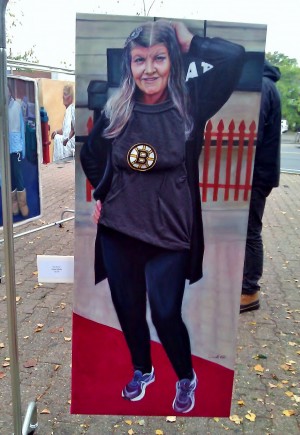 One of Festa's paintings, "Go B's, Yo" | Photo courtesy of Alene Bouranova