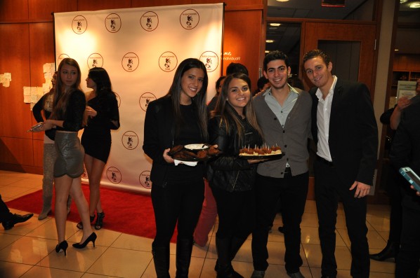 Bachelor #5 and #6: Albert Tawil and Brandon Bier with some beautiful ladies.