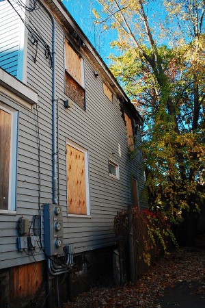 In the tragic fire last spring, the apartment at 87 Linden Street was severely burned. | Photo by Ashley Hansberry.