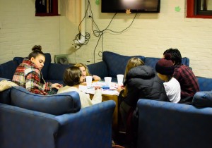 ... or chatting ... | Photo by Yu-Ching Chang