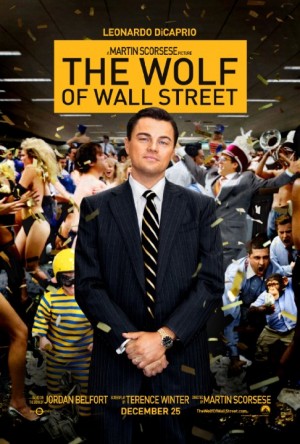 The Wolf of Wall Street promotional poster courtesy of Paramount Pictures