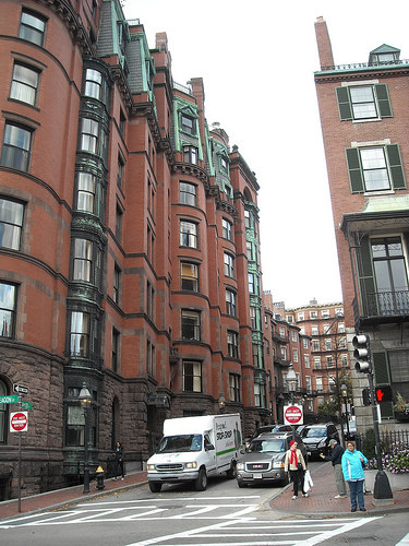 Boston's Beacon Hill neighborhood was home to many important literary figures. | photo courtesy of flickr user ericodeg