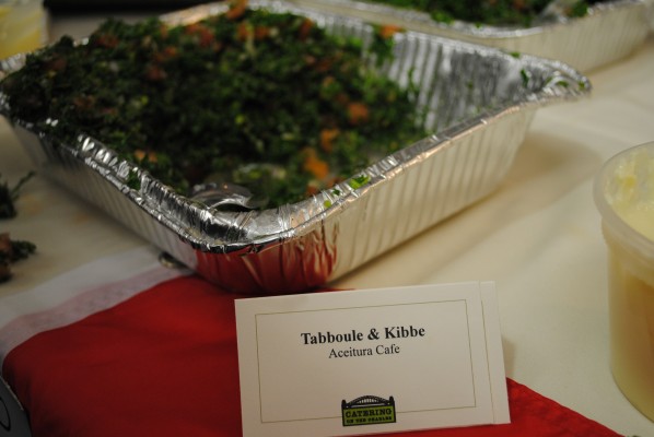 Tabboule from the BU Lebanese Club | Photo by Carol Chin