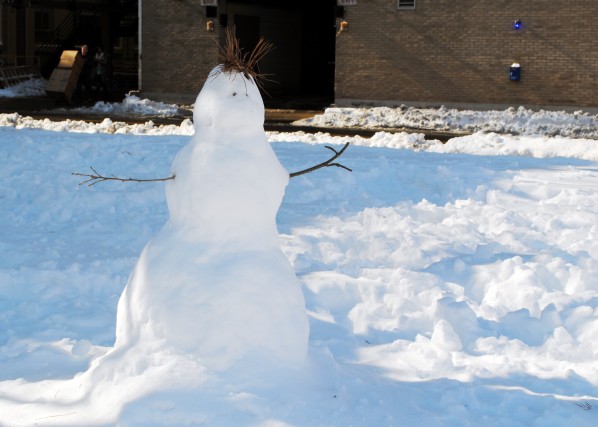 Snowman with Hair