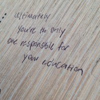 On a scale of one to 10, I'd give this wise student a 12 for having his or her shit together, simply due to the proper use of "your" and "you're."
