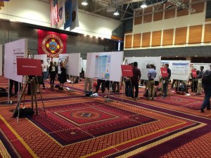 At 11AM the setup began for the 17th annual UROP Symposium | Photo courtesy of Andrea Van Grisven