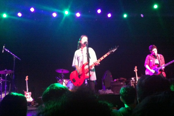 Mitski (left) opening for Speedy Ortiz at the Sinclair in Cambridge, April 22. By Kylie Obermeier.