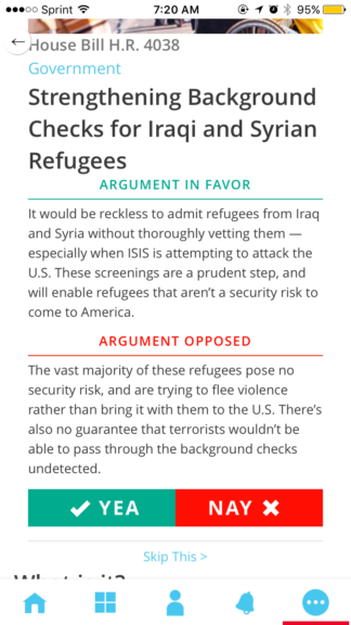 Screenshot of Countable.