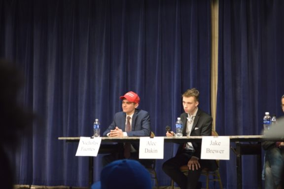 The debate was moderated by Alec Dakin, but that didn't stop boo's and hecklers.